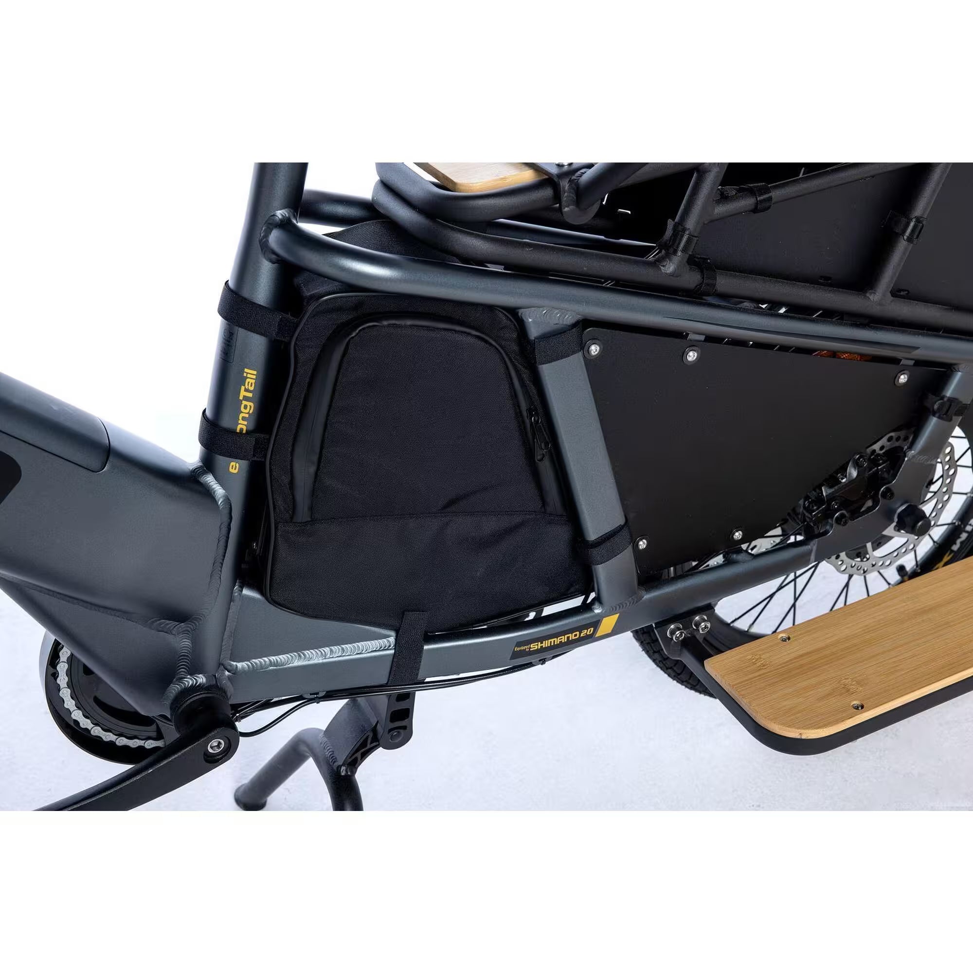 MOMA BIKES E-Longtail – Vélo cargo électrique (gris charbon)